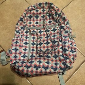 Vera Bradley backpack and lanyard